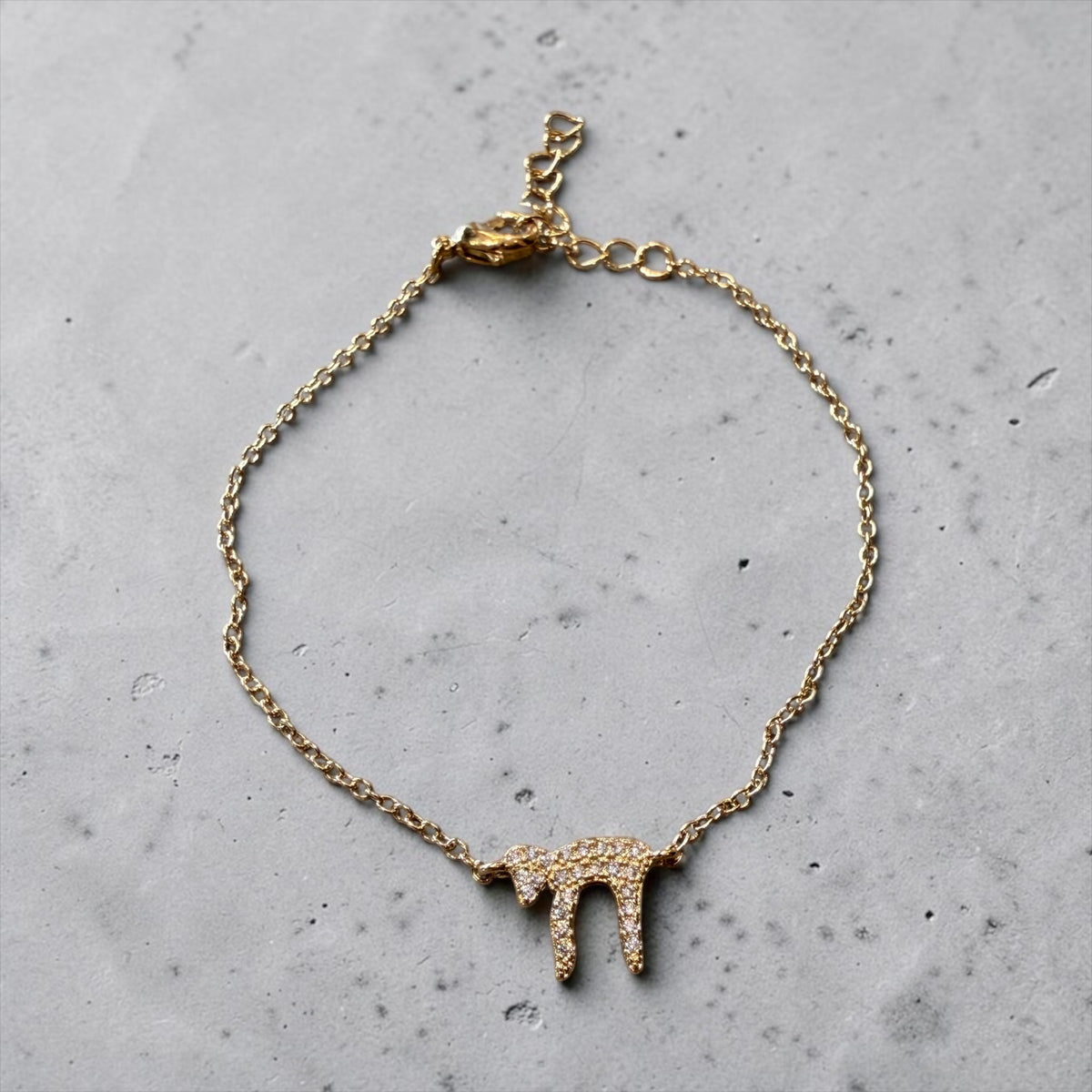 Zircon Chai Bracelet