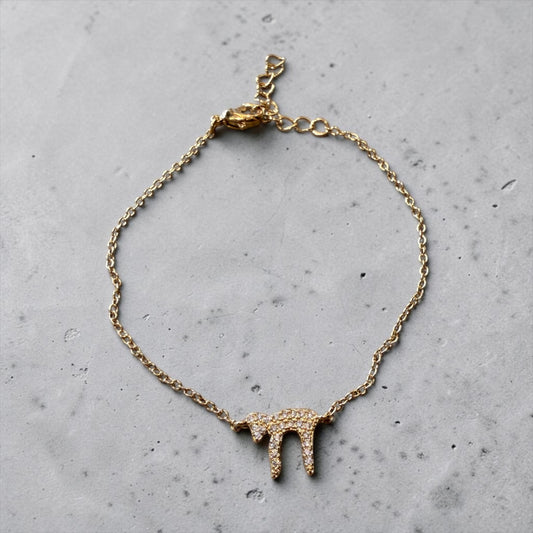 Zircon Chai Bracelet