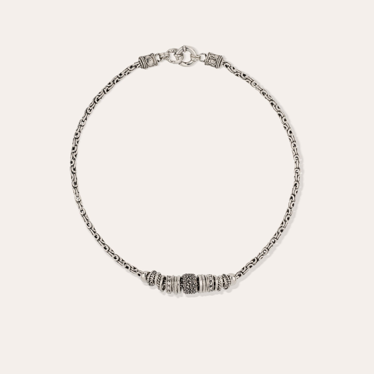 Marquise Chain Silver Necklace