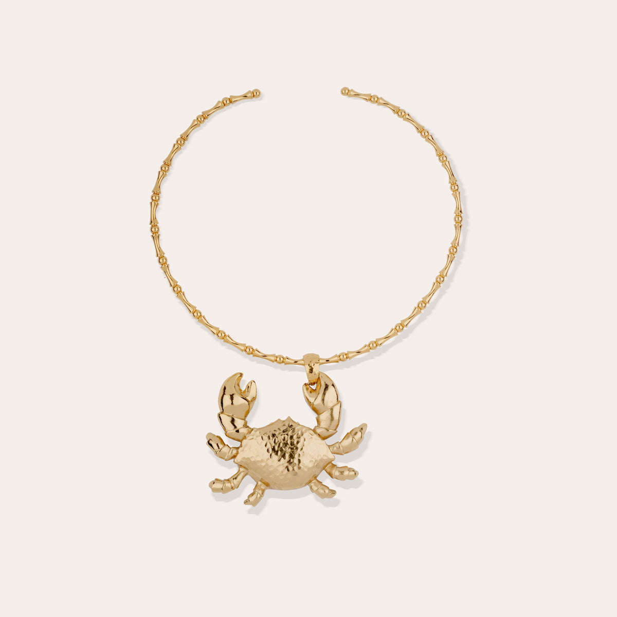 Bambou Krabe Necklace Gold