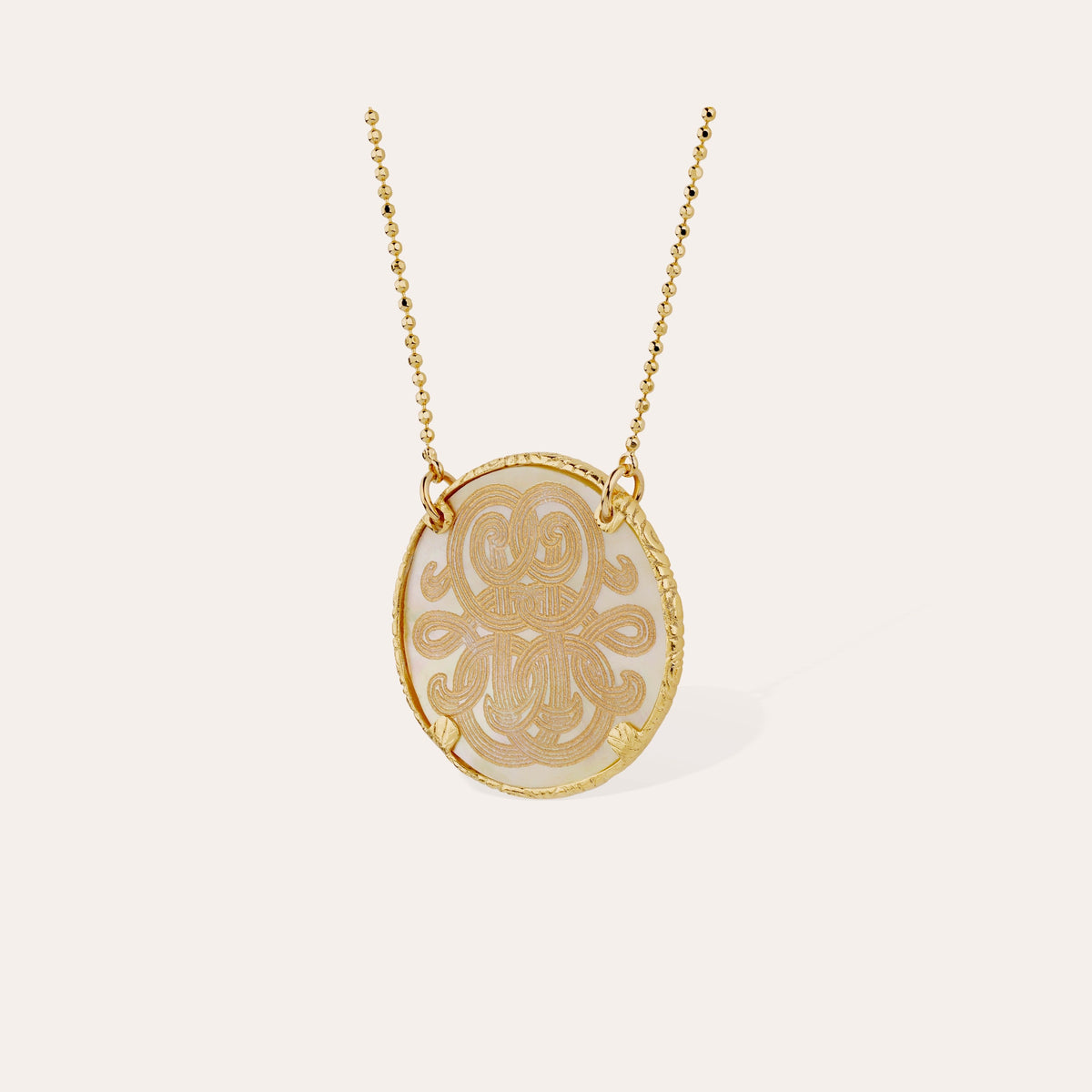 Sun Diva Large Necklace Mother of Pearl