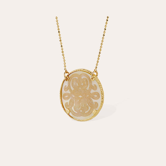 Sun Diva Large Necklace Mother of Pearl