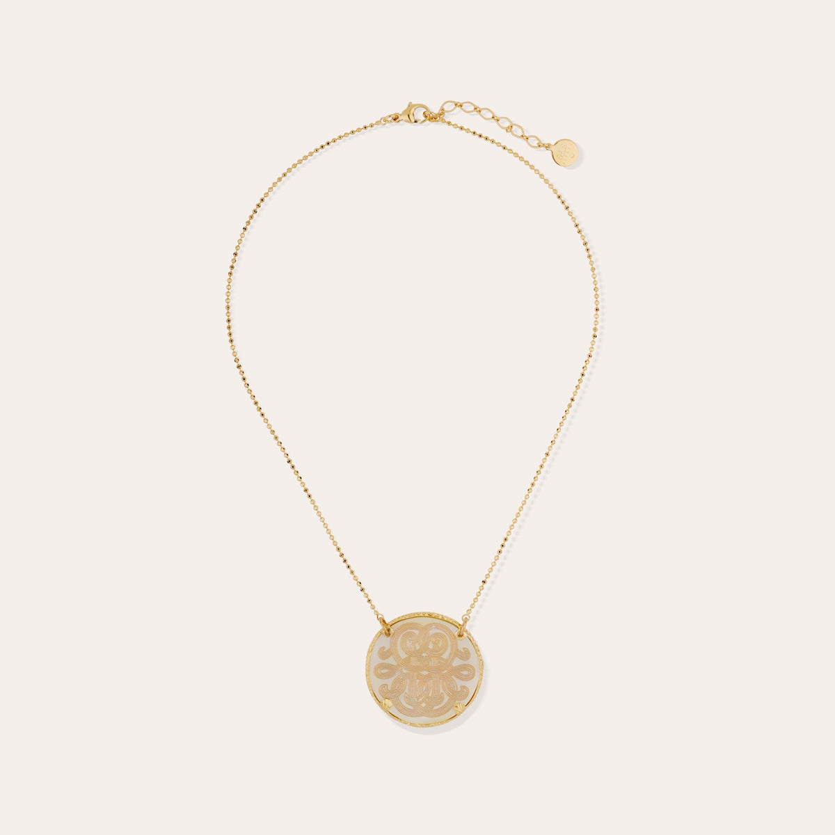 Sun Diva Large Necklace Mother of Pearl