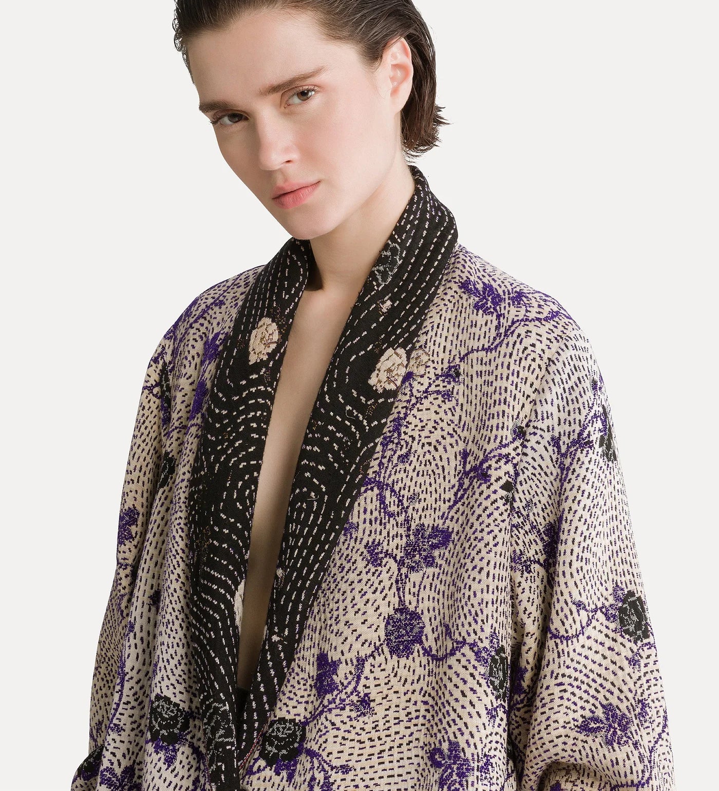 Jacquard Coat 15005