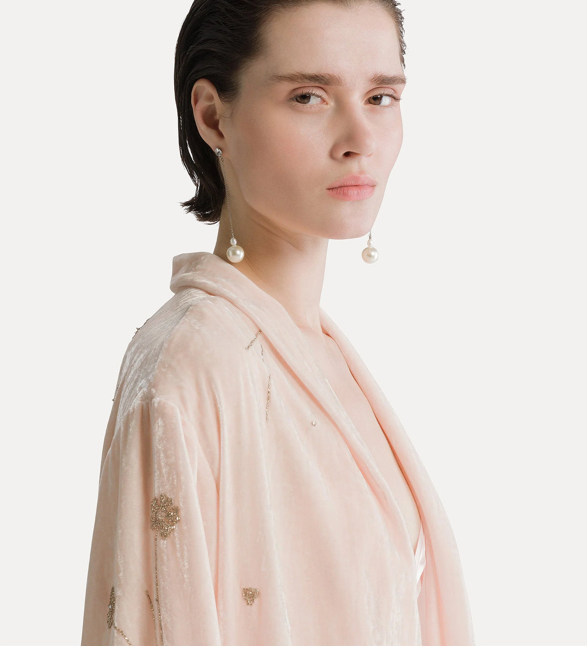 Embroidered Velvet Jacket 15045