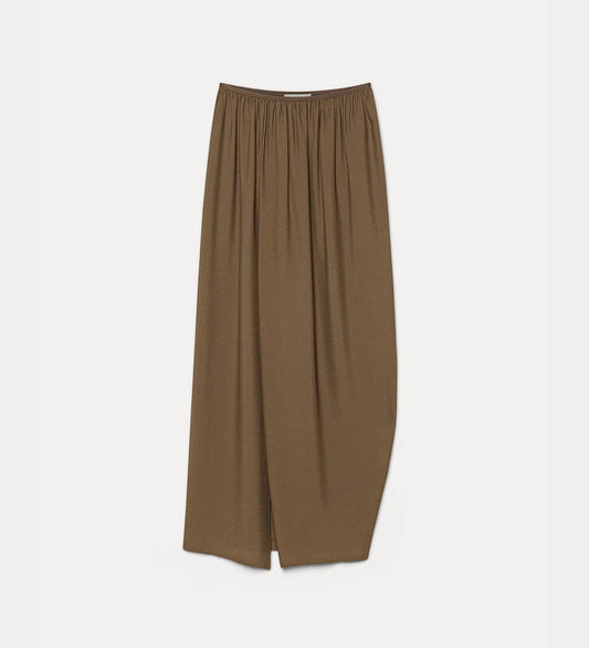 Silk Blend Skirt Brown 15088