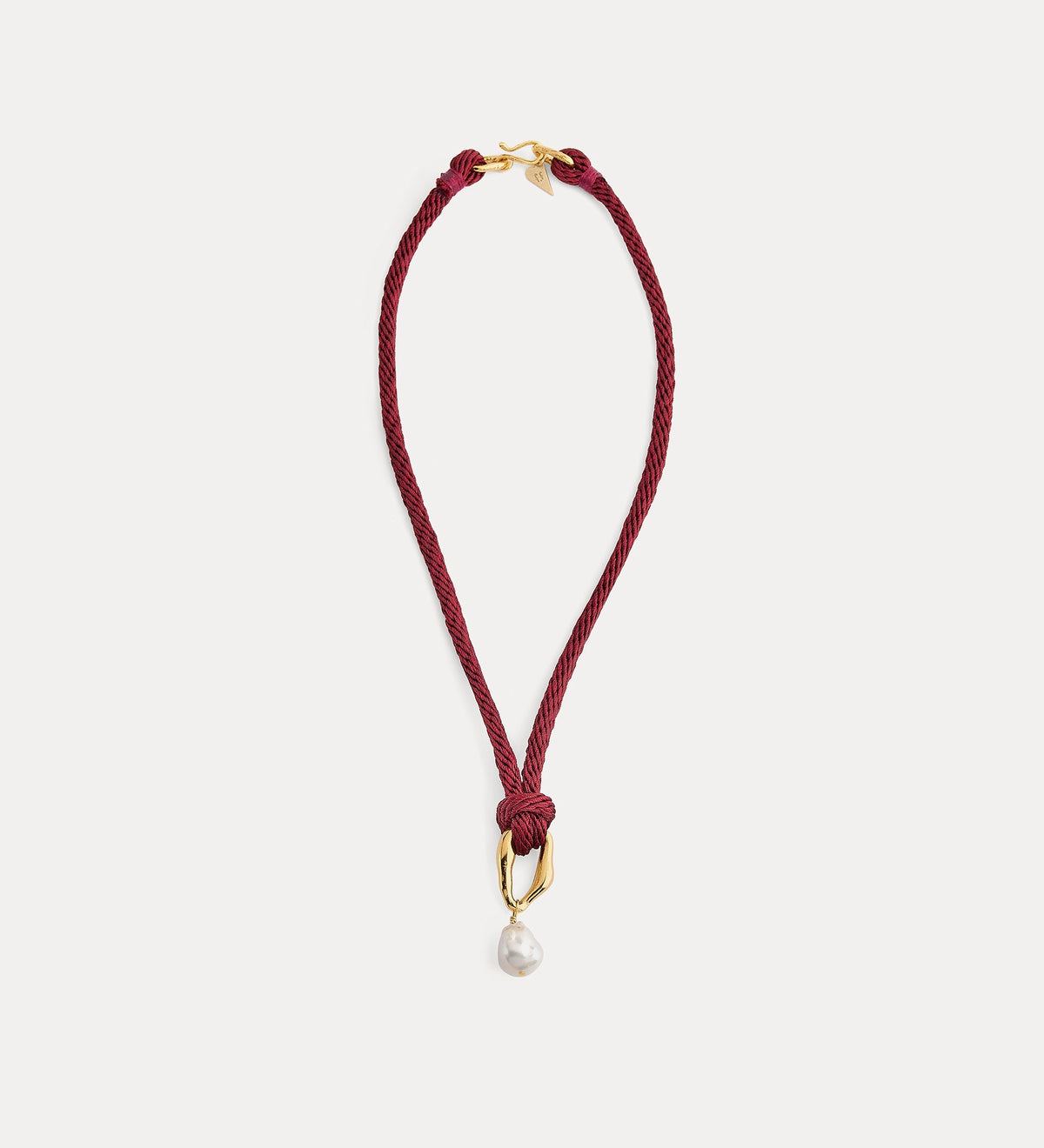 Rope Necklace with Pearl 15169 Pomegranate