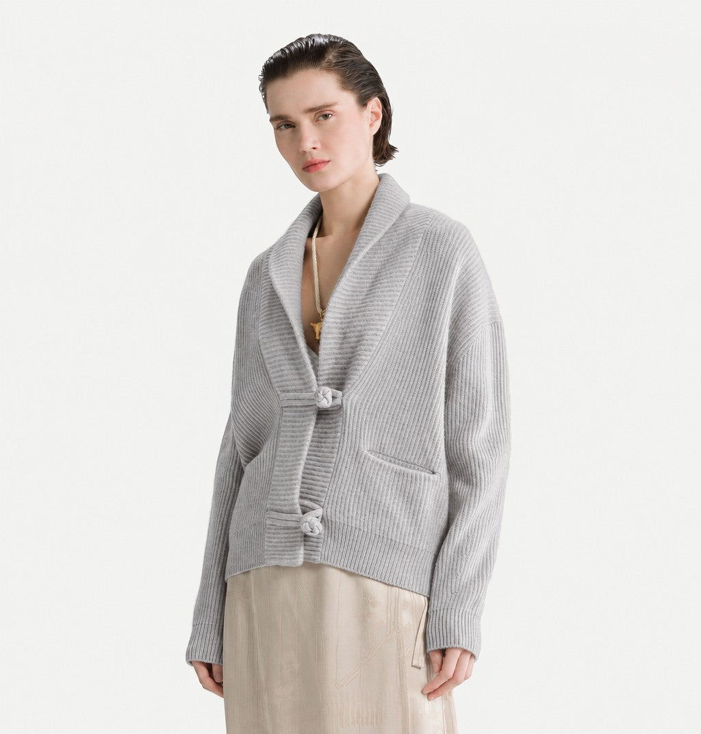 Cashmere Cardigan Grey 15142