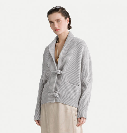 Cashmere Cardigan Grey 15142