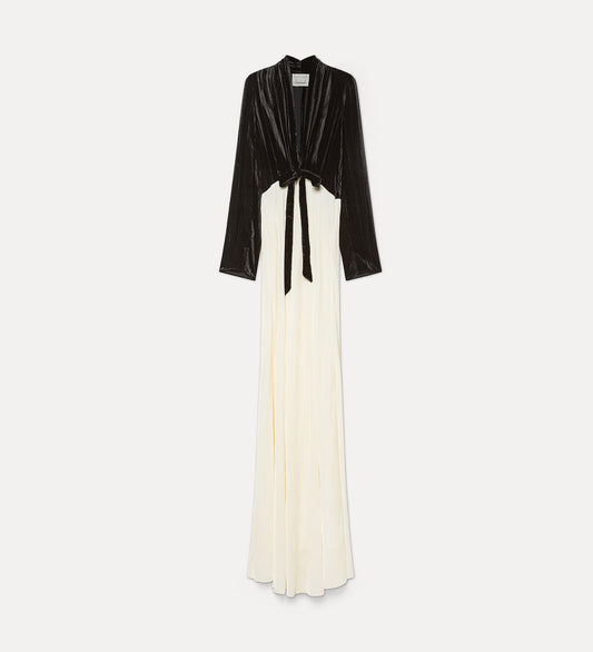 Crushed Velvet Dress 15346 Black
