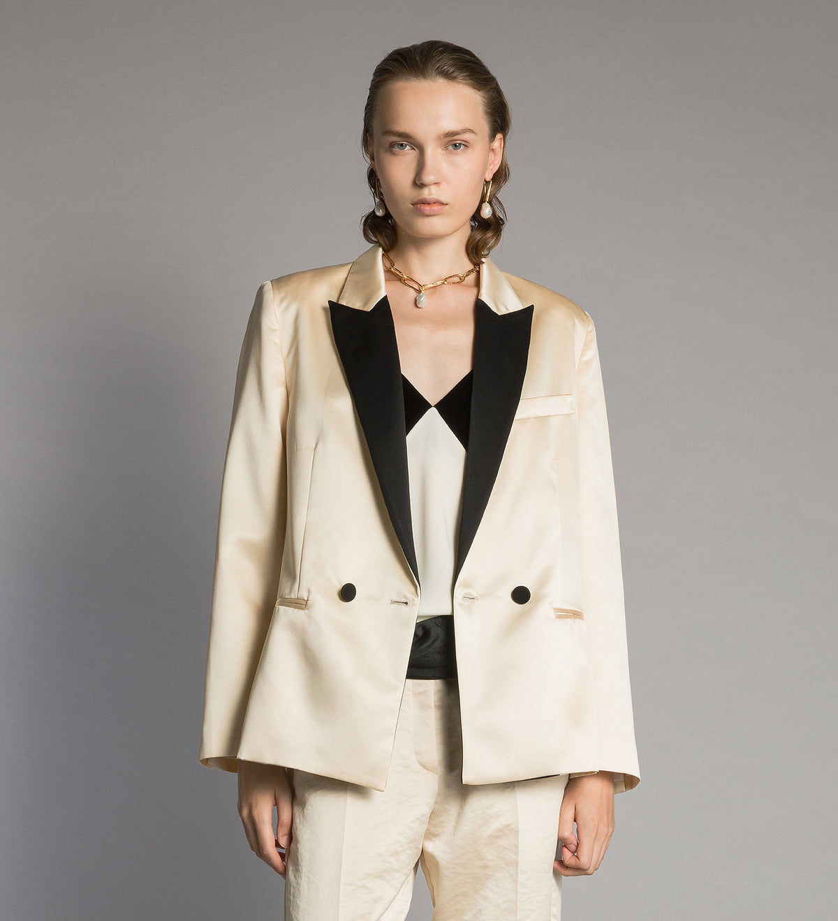 Duchesse Tuxedo Jacket 15360 Ivory