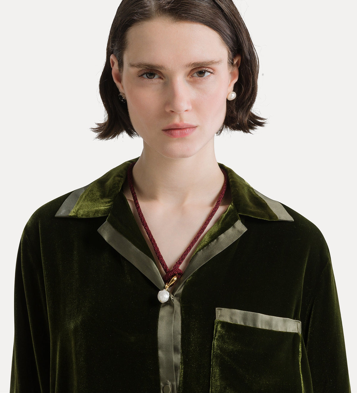 Velvet Pajama Jacket 15351 Woods