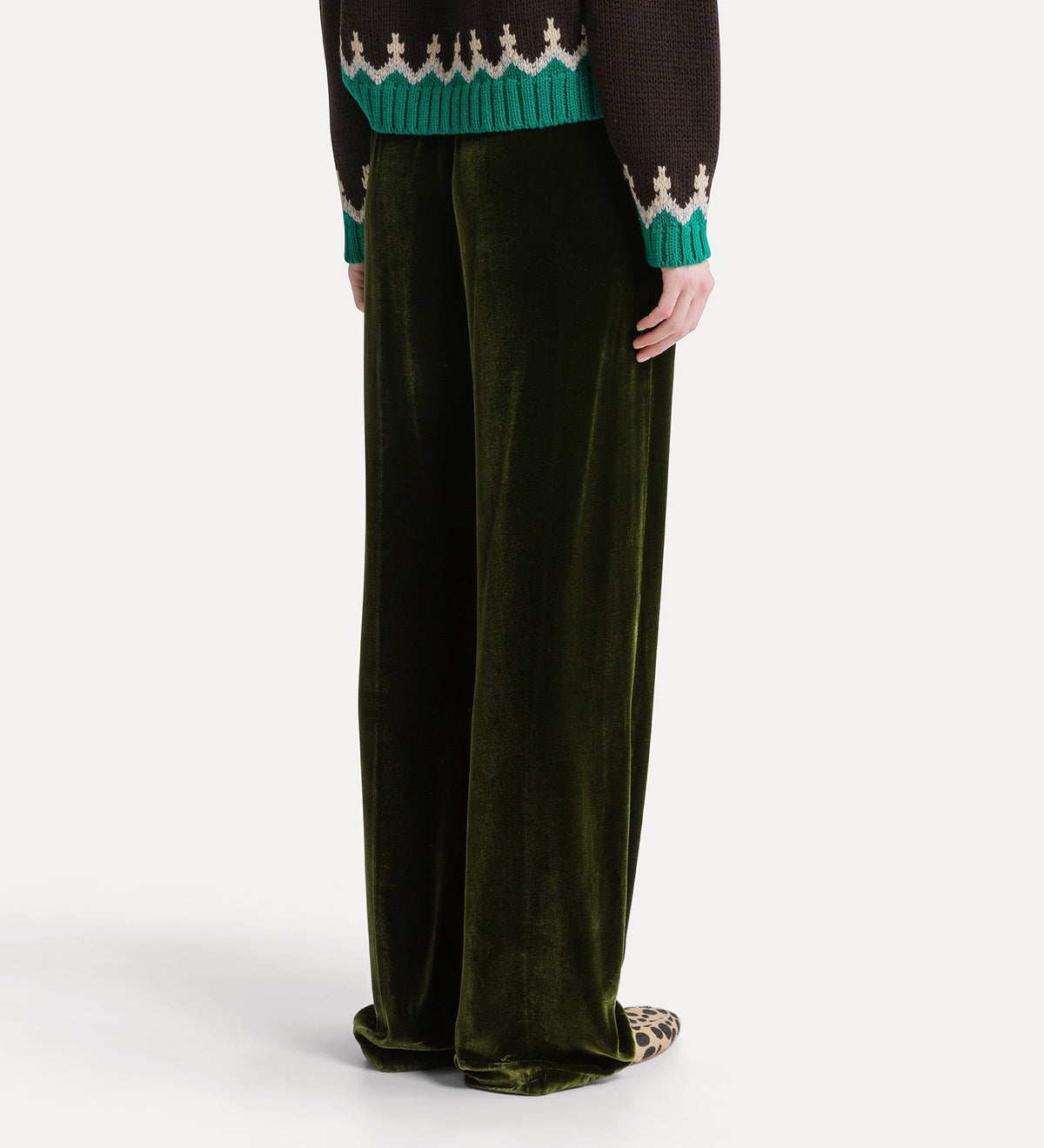 Velvet Drawstring Pants 15357 Woods