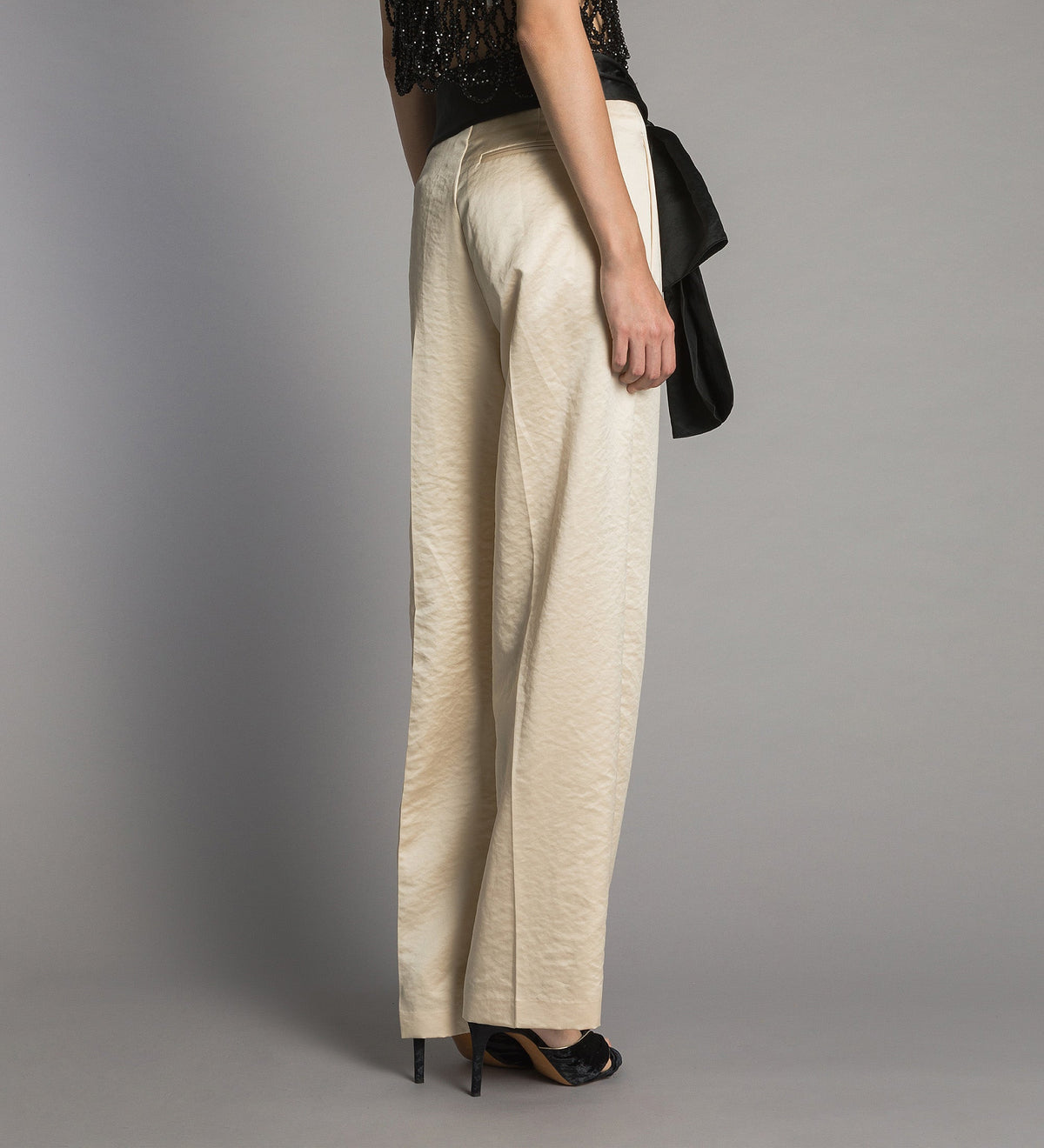 Duchesse Wrap Smoking Pants 15361bis Ivory