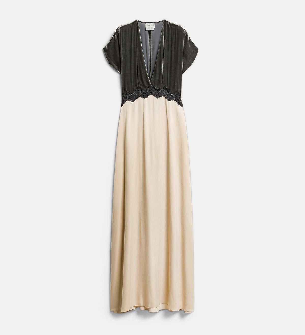 Velvet & Lace Dress 15355 Grey