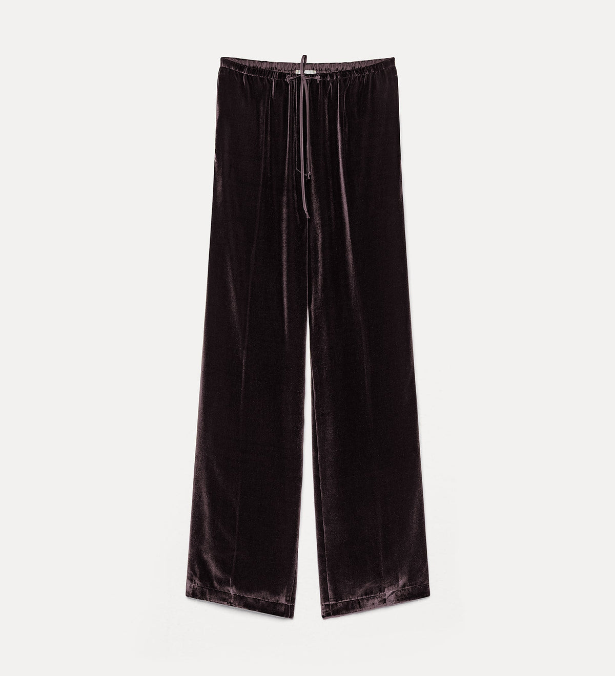 Velvet Drawstring Pants 15357 Fondant