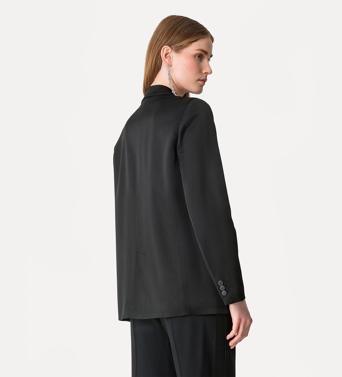 CREPE BLAZER 14059 BLACK