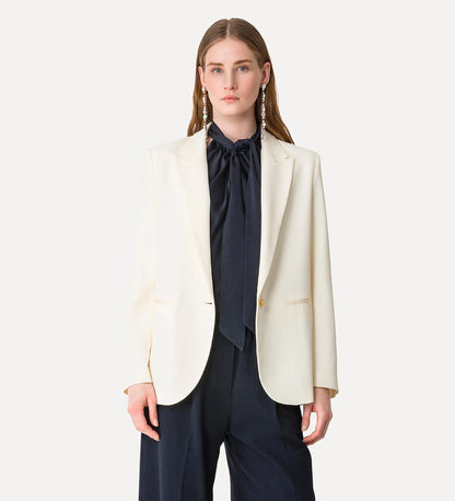 CREPE BLAZER 14059 OFFWHITE