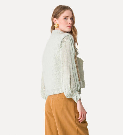 VEST IN NATTE TWEED 14004