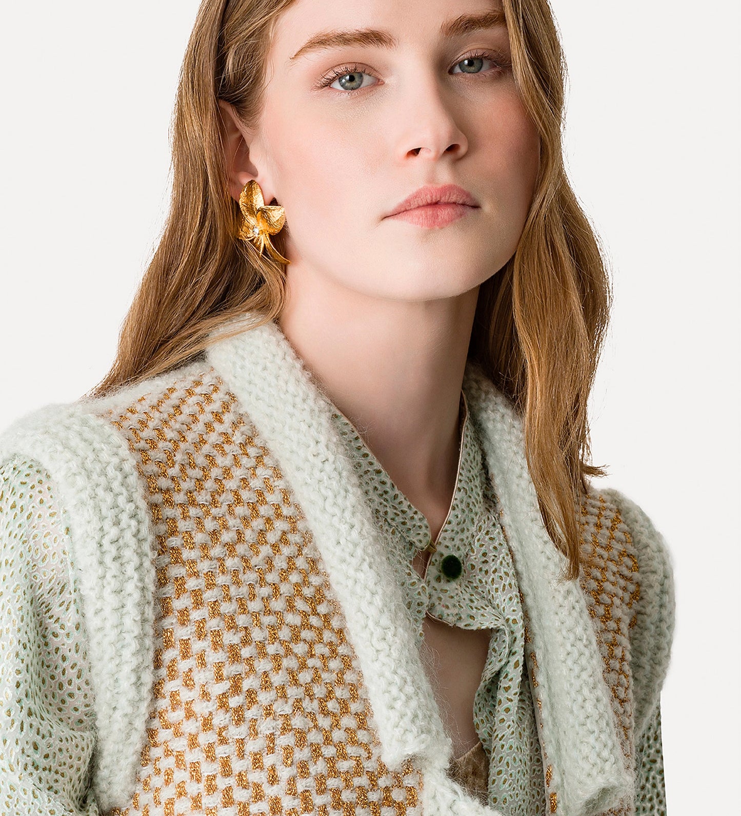 VEST IN NATTE TWEED 14004