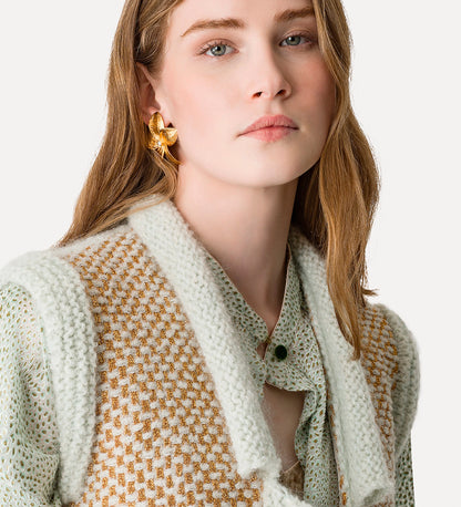 VEST IN NATTE TWEED 14004