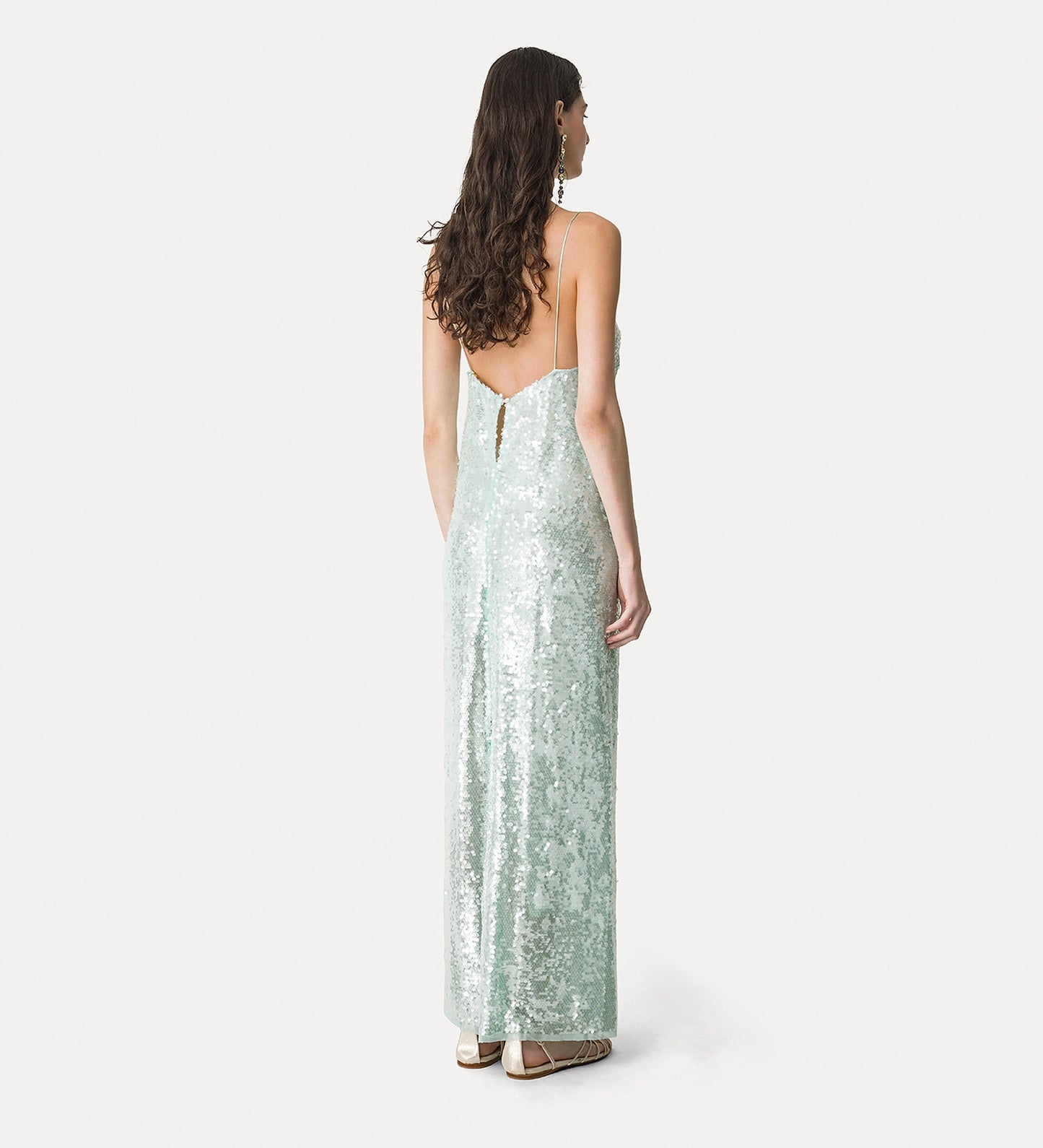 Sequin Dress 14893 Aqua