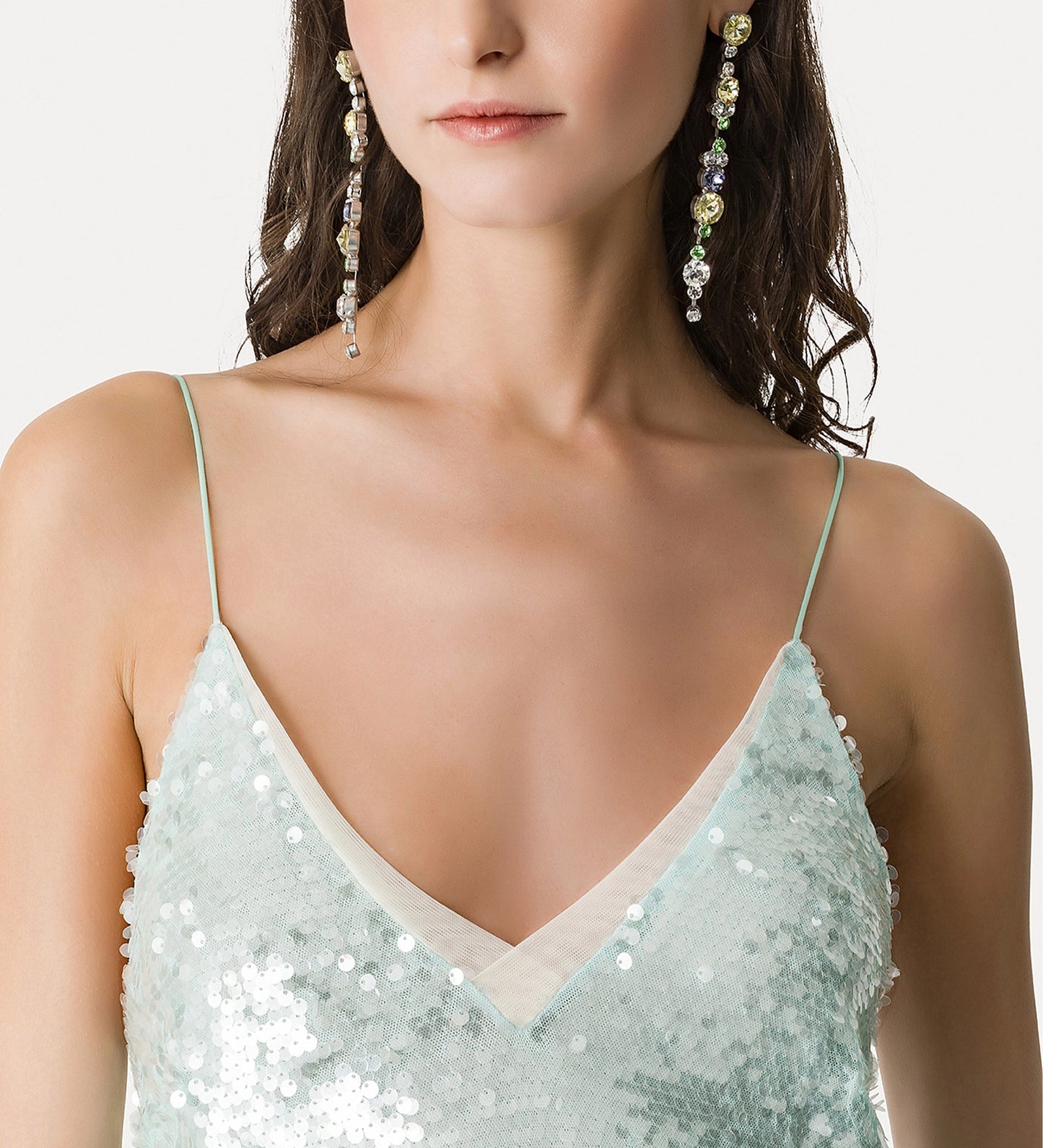 Sequin Dress 14893 Aqua