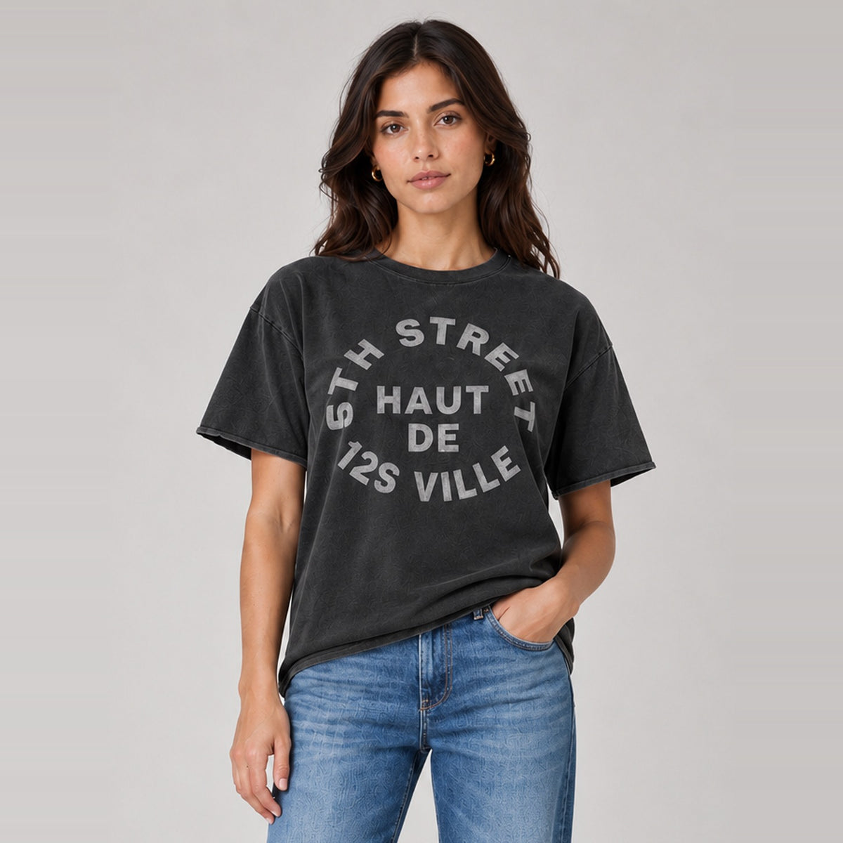 125th Street T-Shirt Pirate Black