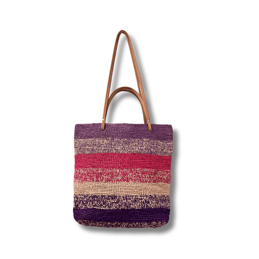 FLARE RAFFIA BAG