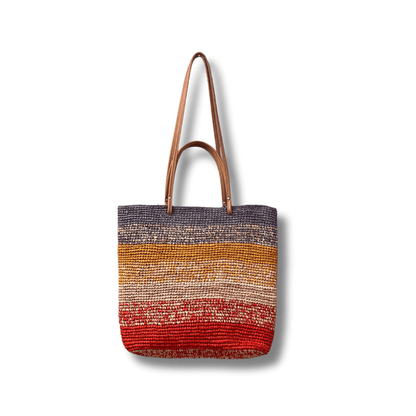 FLARE RAFFIA BAG