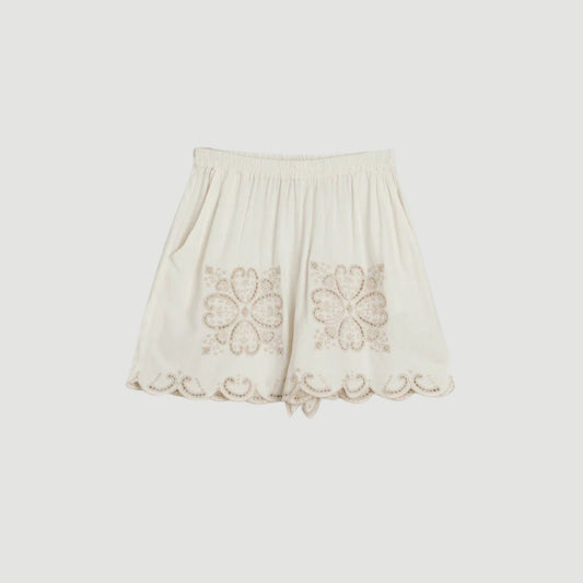 Floral Shorts Off White