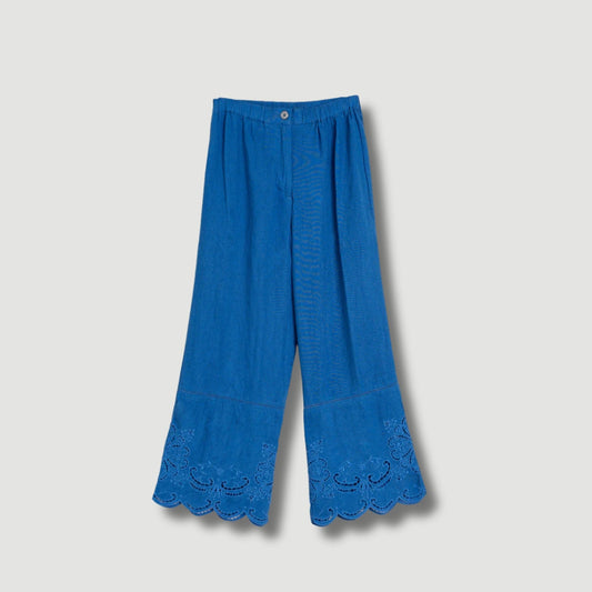 Floral Pants Blue
