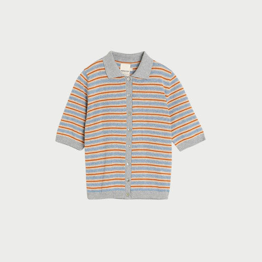 Striped Knit Polo