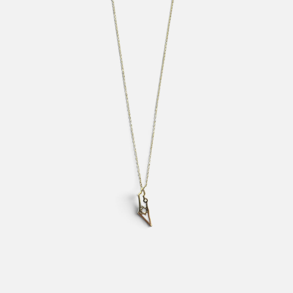 Israel Map Necklace