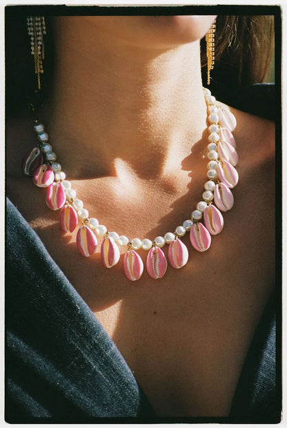 PINK SHELL NECKLACE