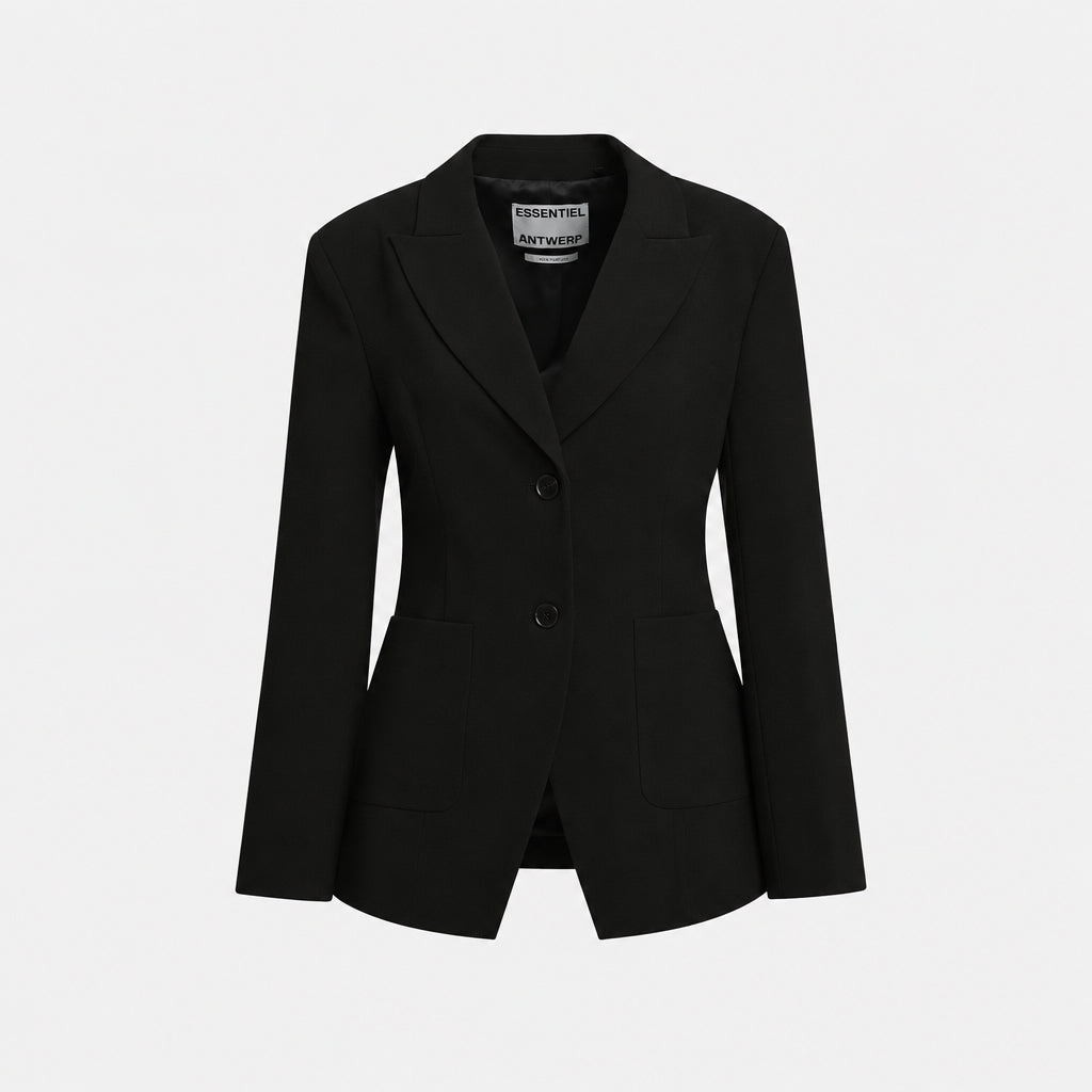 Knightly Fitted Blazer Black – Essentiel Antwerp