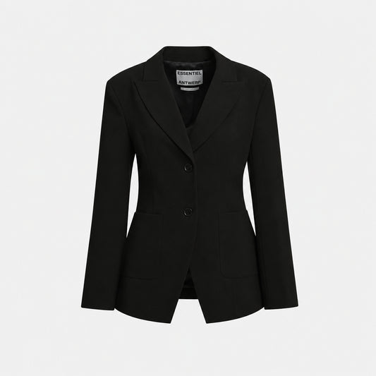 Knightly Fitted Blazer Black – Essentiel Antwerp