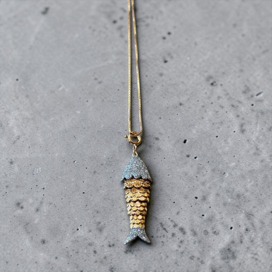 Lucky Fish Necklace Silver