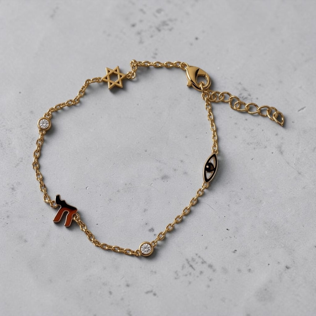 Multi Judaica Bracelet