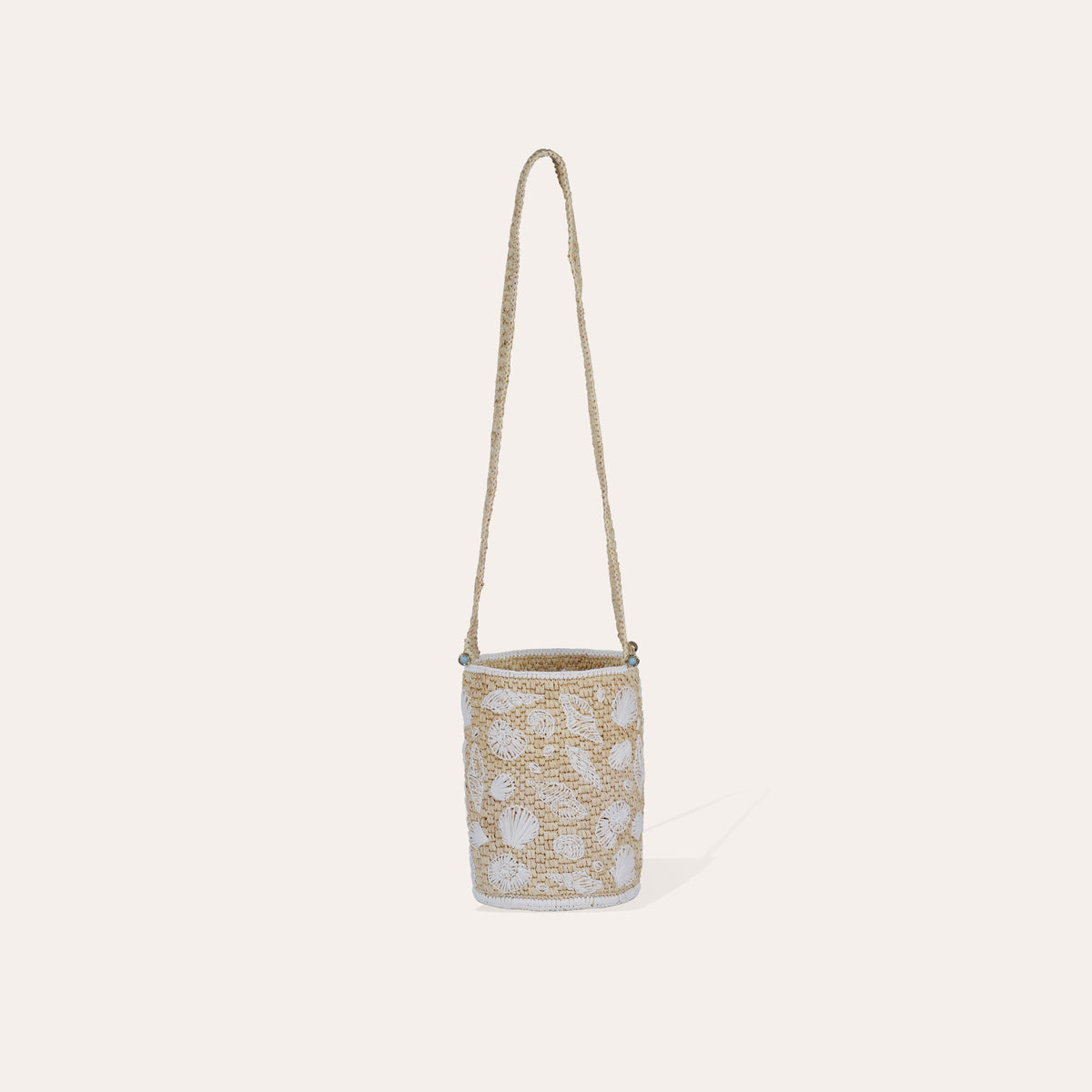 Tahiti Raffia Bucket Bag Natural