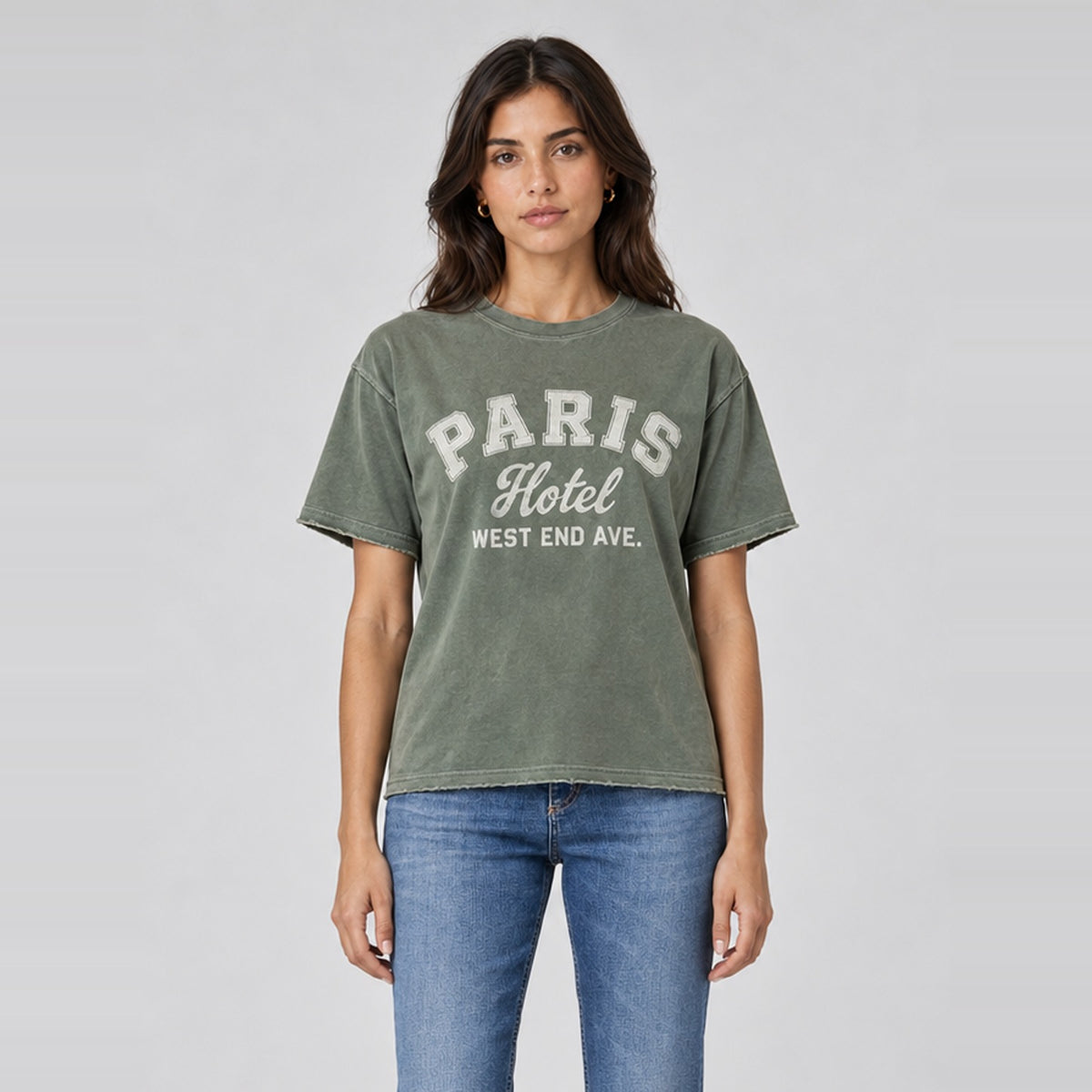 Paris Hotel T-Shirt Olive Branch