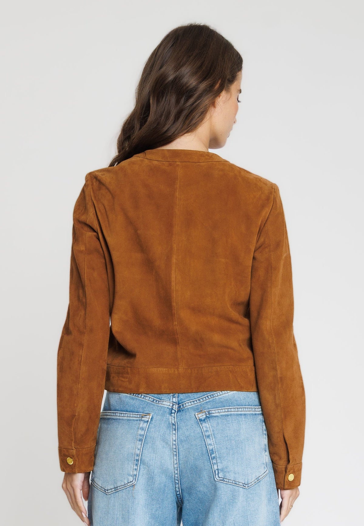Marion Suede Jacket Cognac – Serge Pariente