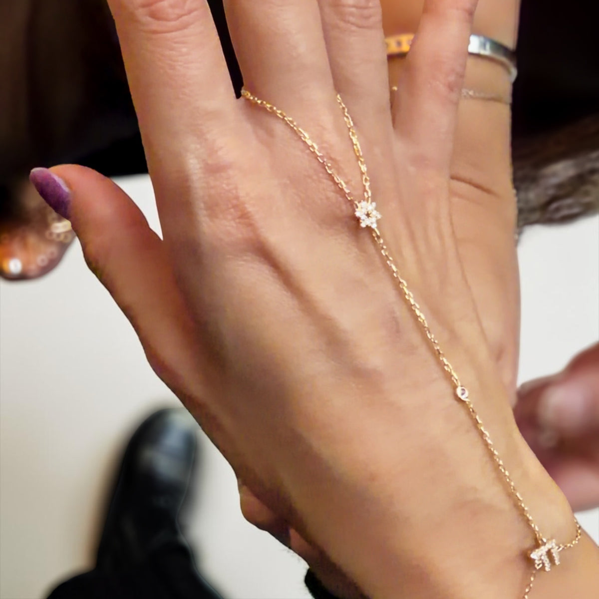 Star & Chai Hand Chain