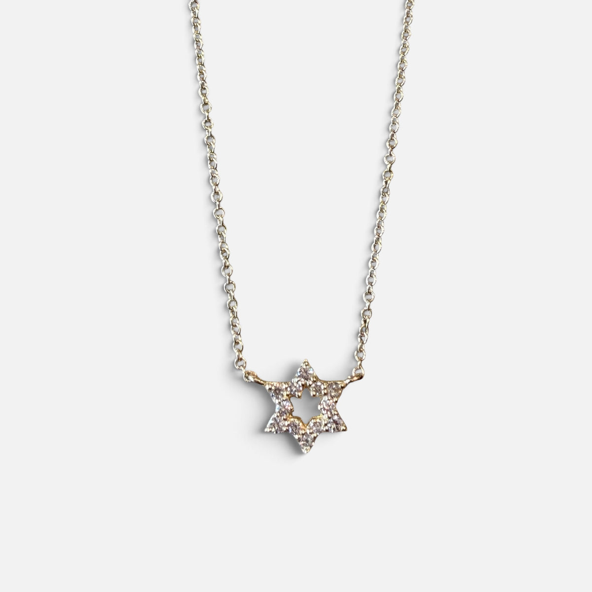Star of David Diamond Necklace