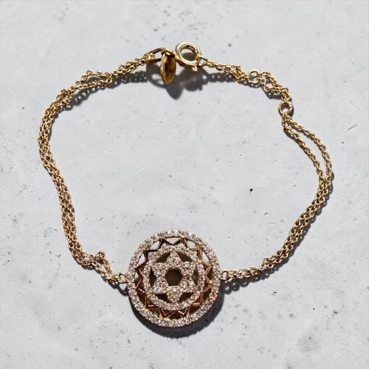 Star of David Zircon Bracelet
