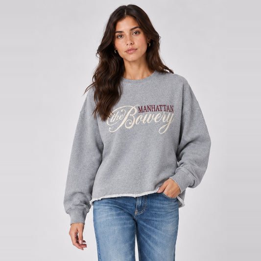 The Bowery Sweatshirt Grey Melange