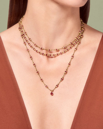 KAMILAH NECKLACE GARNETS