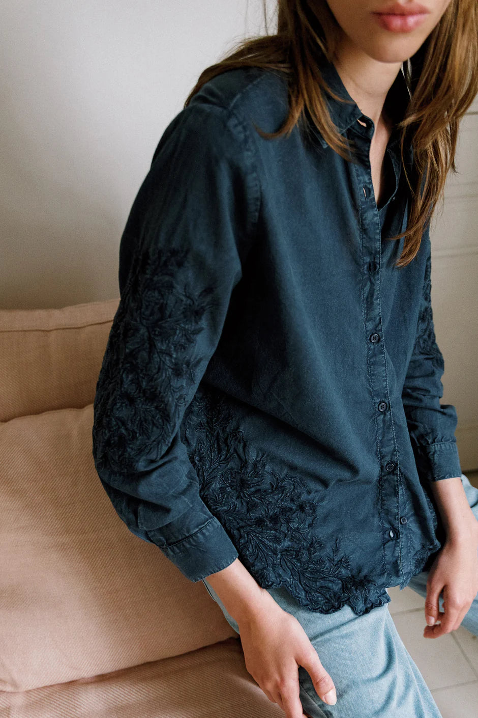 BOHO SHIRT NAVY