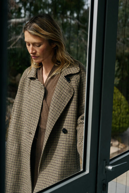 OLIVE WOOL COAT