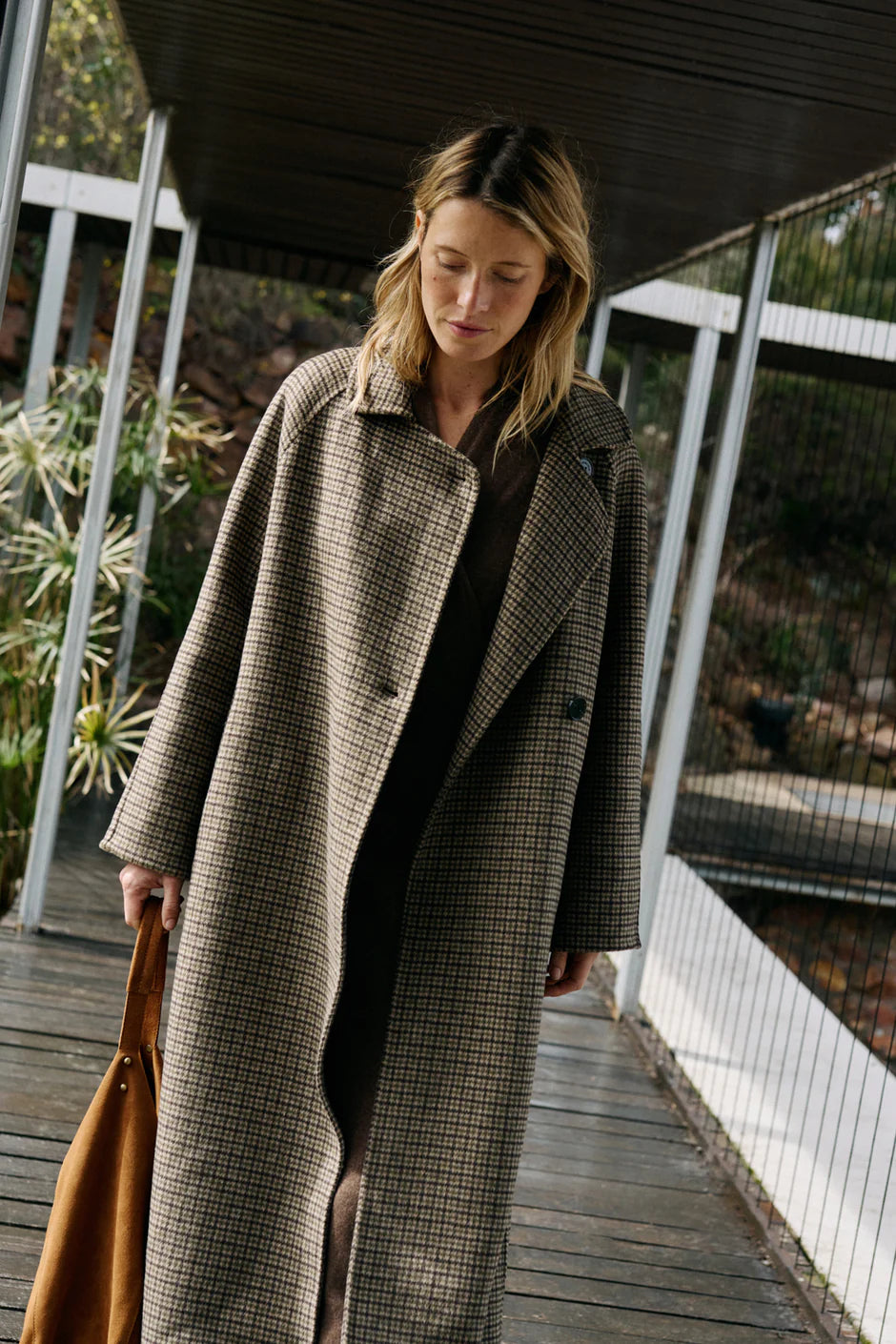 OLIVE WOOL COAT